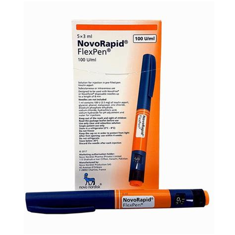 NOVORAPID FLEXPEN 100U ML 5X3ML IBN RUSHD PHARMACY