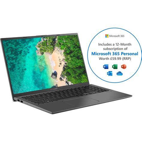 Asus Vivobook X512ja 14 Laptop Includes Microsoft 365 Personal 12 Month Subscription With 1tb