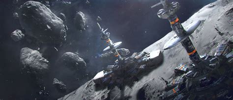 Artstation Asteroid Drilling Station