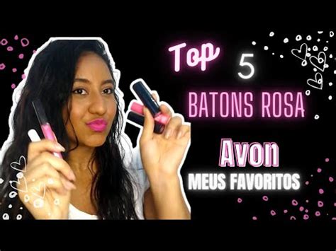 Top 5 Batons Rosa Avon Meus Favoritos YouTube