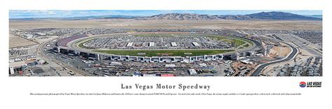 Nascar Las Vegas Motor Speedway Panoramic Aerial Photo Poster