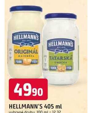 Hellmann S Tatarsk Om Ka Majon Za Porcovan Ml V Akci Akcniceny Cz