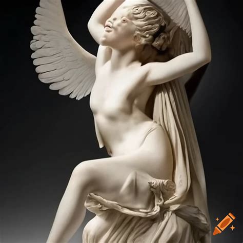 Sculpture Of Angel Holding A Dove