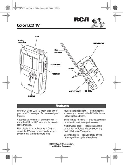 Rca Flat Panel Television Users Manual