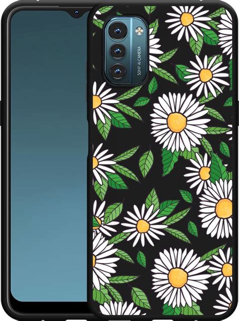 Nokia G G Hoesje Zwart Madeliefjes Designed By Cazy Bol