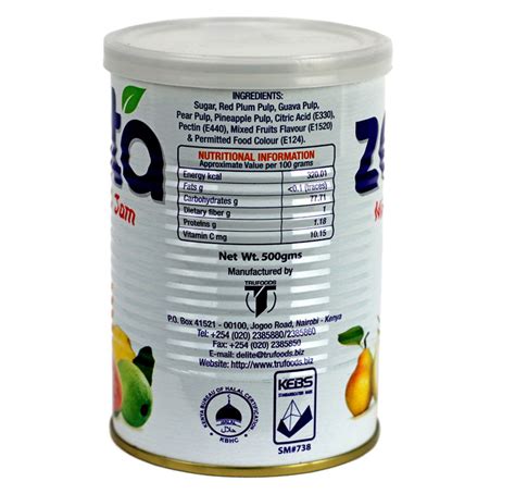 Zesta Mixed Fruit Jam 500g