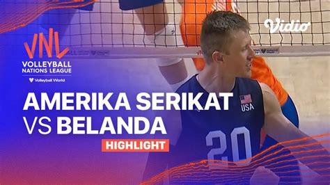 Match Highlights Amerika Serikat Vs Belanda Mens Volleyball