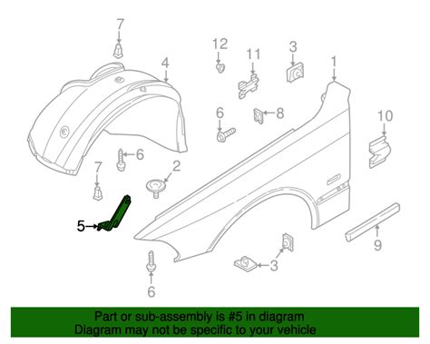 Genuine Bmw 51 71 8 205 060 Fender Liner Bracket Free Shipping On Most Orders 499 Oemg