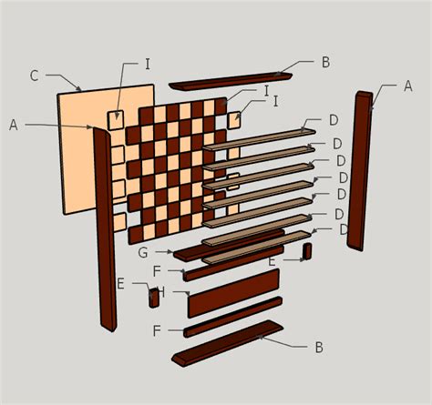 Vertical Wall Hanging Chess Board - Mission DIY