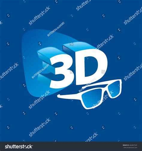 Vector Logo Stereoscopy Stock Vector Royalty Free 466807325