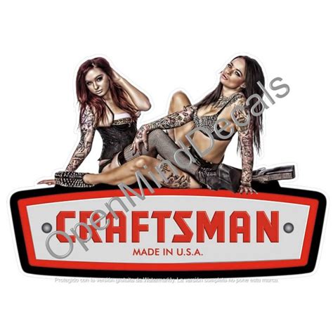 CRAFTSMAN TOOL STICKER DECAL SEXY GIRL MECHANIC TOOLBOX SIGN CHEST USA