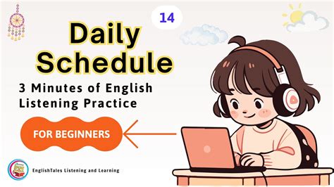 3 Minutes Of English Listening Practice For Beginners Daily Schedule