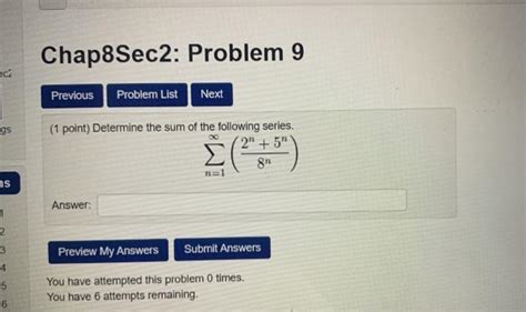 Solved Chap Sec Problem Ec Previous Problem List Next Chegg