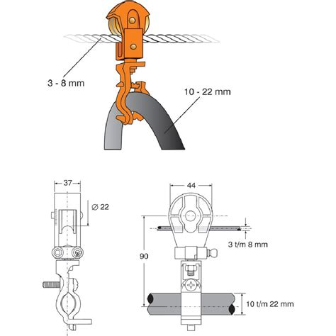 Round Cable Carriage For Steel Wire Rope Rema