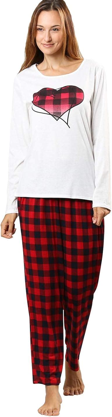 Miureal Pijama De Algodón Para Mujer Conjunto De Pijamas De Manga