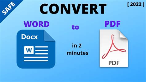 Convert Word To Pdf Docx To Pdf For Free Youtube