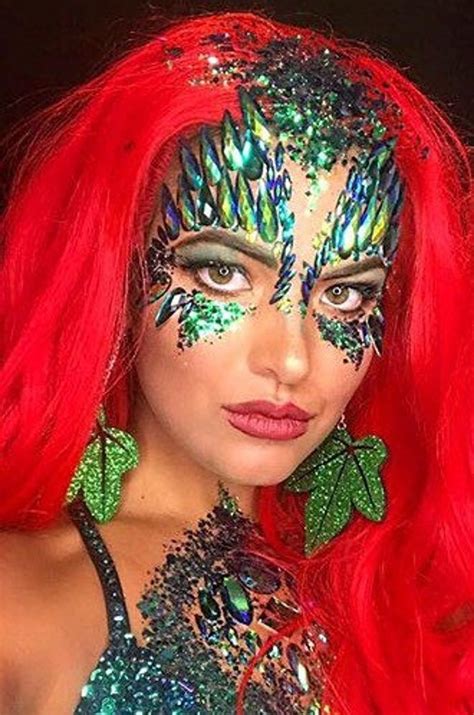 Poison Ivy Halloween Kit Complete Crystal Makeup Set Includes Etsy