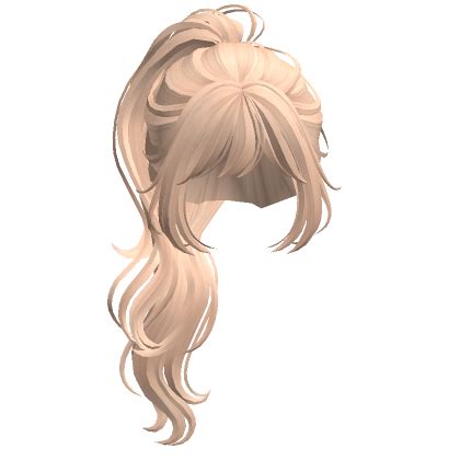 Wavy High Side Ponytail Blonde Roblox