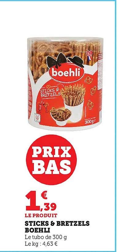 Promo Sticks Bretzels Boehli Chez Hyper U Icatalogue Fr