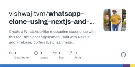 GitHub Vishwajitvm Whatsapp Clone Using Nextjs And Firebase Create A