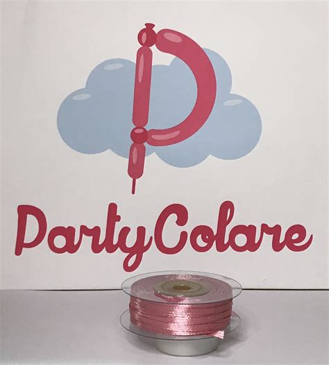 Partycolare Rotolo Nastro Doppio Raso Rosa Antico 3 Mm 50 Metri