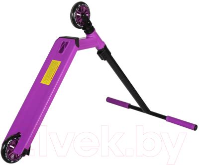 Ateox Maul 2021 110мм AL (4.2кг, черный/фиолетовый) Самокат трюковый ...