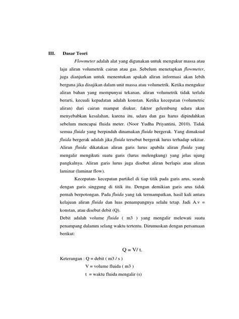 Dasar Teori Flow Pdf