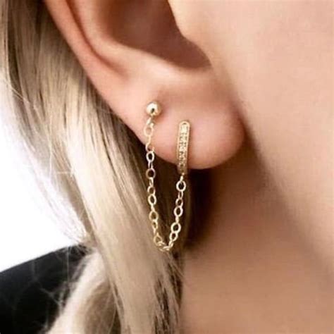 Double Piercing Etsy