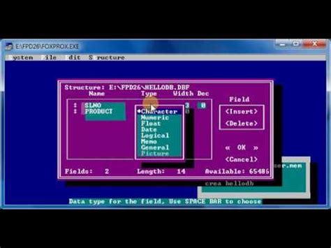 Foxpro Basic Commands Youtube