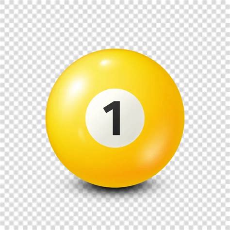 Billiard Yellow Pool Ball With Number Snooker Transparent Background