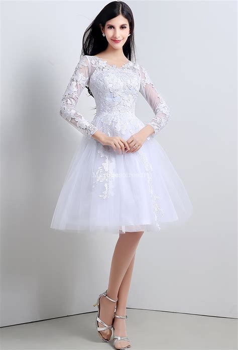 Robe De Mariée Courte Dentelle Vaporeuse