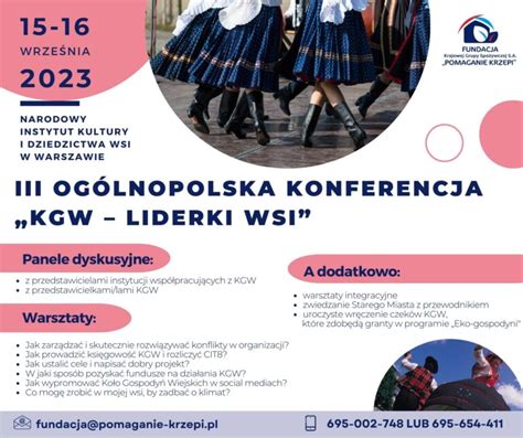 Konferencja Dla Kgw Ko A Gospody Wiejskich