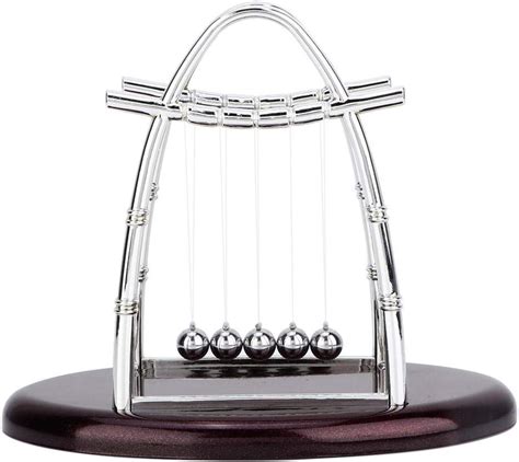 Newtons Cradle Pendulum Balance Balls Motion Desk Swinging