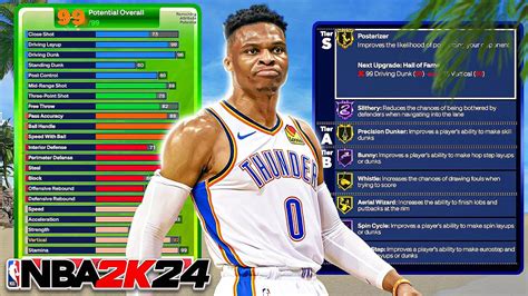 PRIME RUSSELL WESTBROOK BUILD TRIPLE DOUBLE DEMIGOD BUILD NBA 2K24