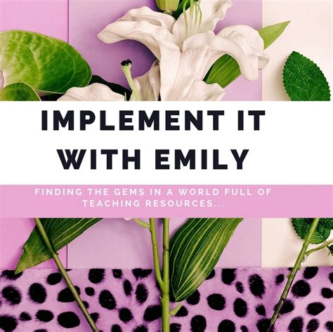 Implement It With Emily Teaching Resources Teachers Pay Teachers