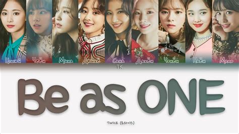 Twice Be As One [ПЕРЕВОД НА РУССКИЙ КИРИЛЛИЗАЦИЯ Color Coded Lyrics