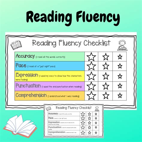 Mash 1st 2nd Class Reading Fluency Checklist