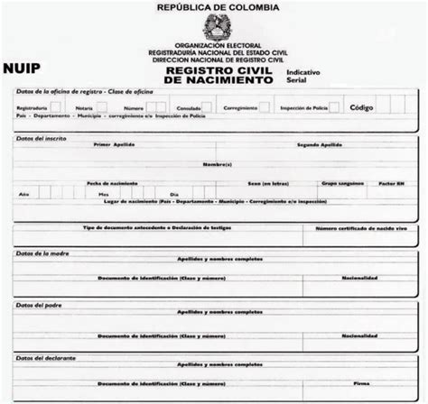 registro civil de nacimiento ¿qué es ¿cómo solicitarlo y requisitos
