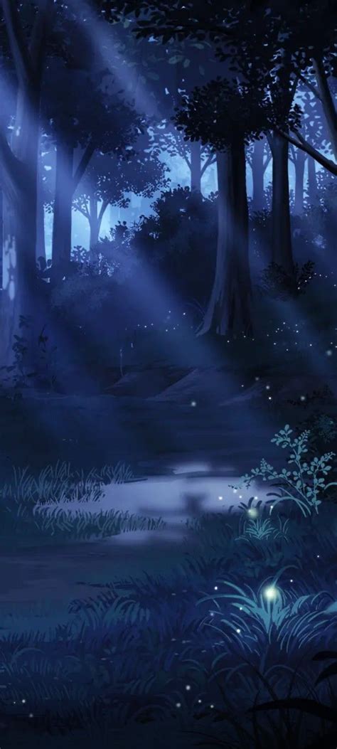 Forest Anime Night Wallpapers - Wallpaper Cave