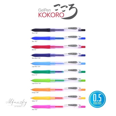 Jual Pulpen KOKORO 0 5 Warna Dan Gel Pen Sweet Tinta Hitam Shopee