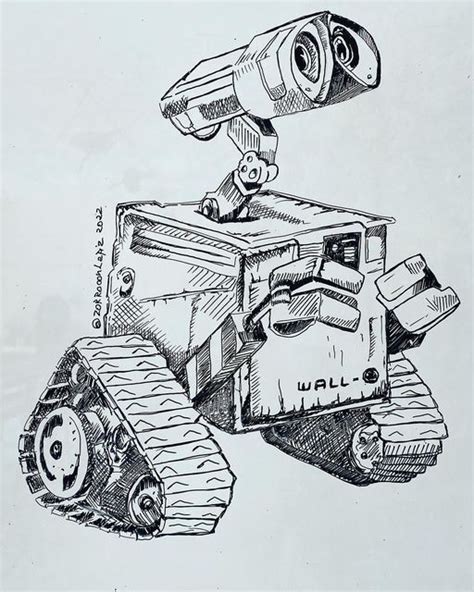 Zorroconlapiz On Instagram Pizarreando Ando A WALL E Dibujo Sketch