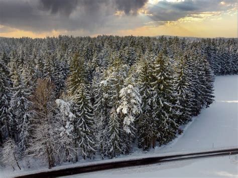 Winter Landscape in Germany Bavaria in January with Snow and Sunshine ...