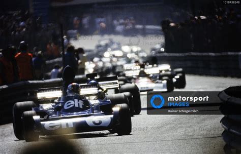 François Cevert Tyrrell 006 Ford leads Ronnie Peterson Lotus 72E Ford