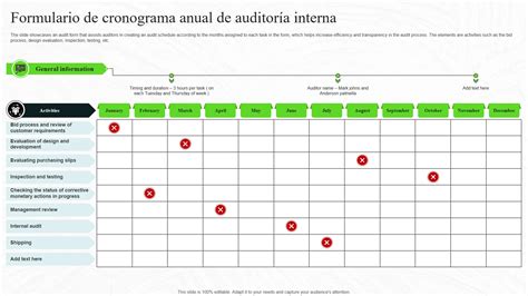 Modelo Cronograma Auditor As Tutorial Completa Para El Xito