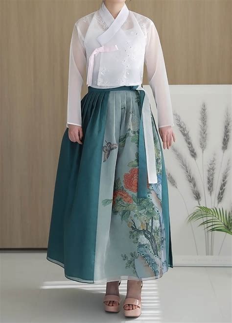 Hanbok Skirt Chima Wrap Design Modern Daily Hanbok Traditional Etsy