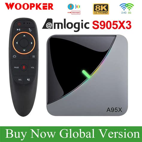 A X F Air Smart Tv Box Android Amlogic S X Rgb Light Gb Gb