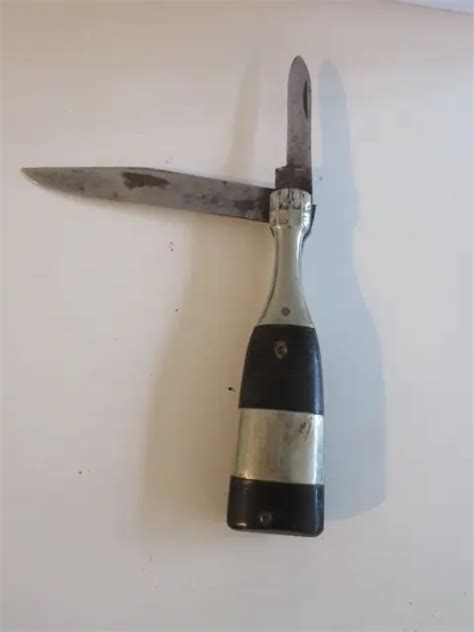 ANCIEN COUTEAU TIRE Bouchon Figuratif Bouteille Champagne Knife