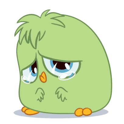 Angry Birds Stickers: Hatchling Sad by DarkdowKnight on DeviantArt