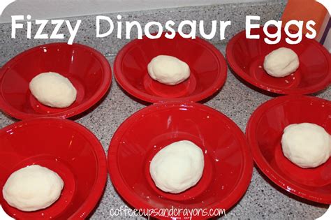 Fizzy Dinosaur Egg Fossils - Coffee Cups and Crayons