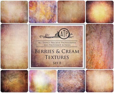 10 Fine Art Textures Berries And Cream Set 8 Atp Textures